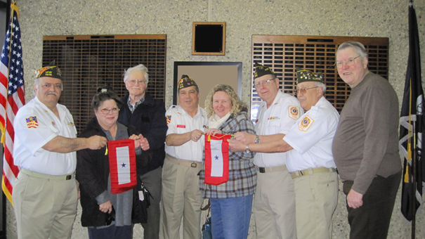 Blue Star Flags Presented Feb 15, 2010